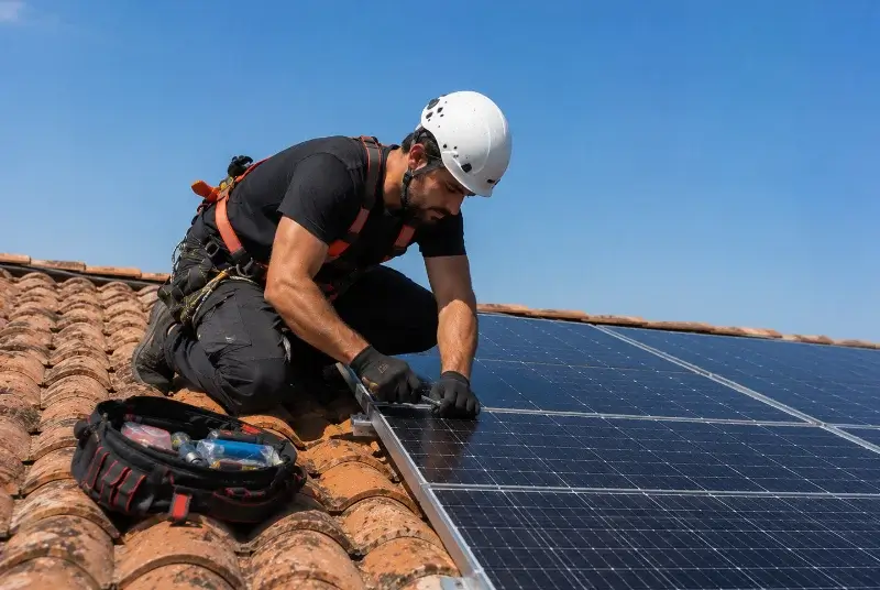Maintenance et monitoring de panneaux solaires à Poyartin